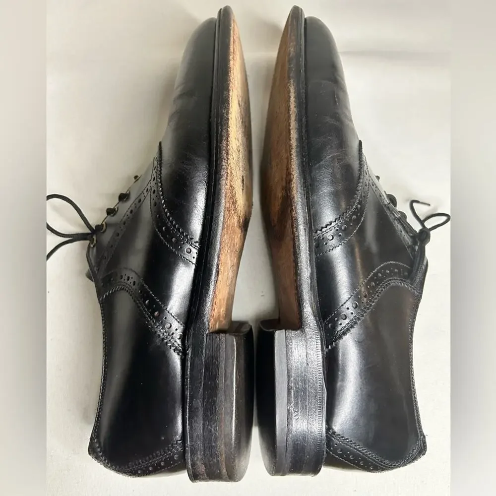 Vintage Sebago Black all leather oxford dress shoes men’s. Size 10.5